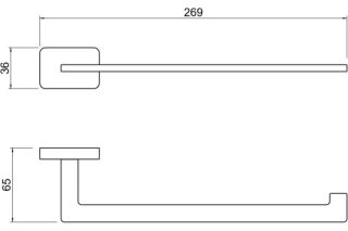 Полотенцедержатель Aquatek Либра AQ4319CR хром